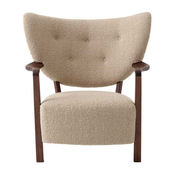 Wulff Lounge Chair ATD2 fauteuil - Geolied walnoot-Karakorum - &Tradition