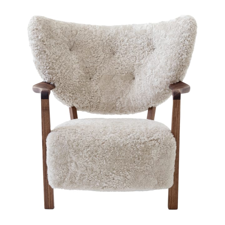 Wulff Lounge Chair ATD2 fauteuil, Geolied walnoot-Moonlight &Tradition