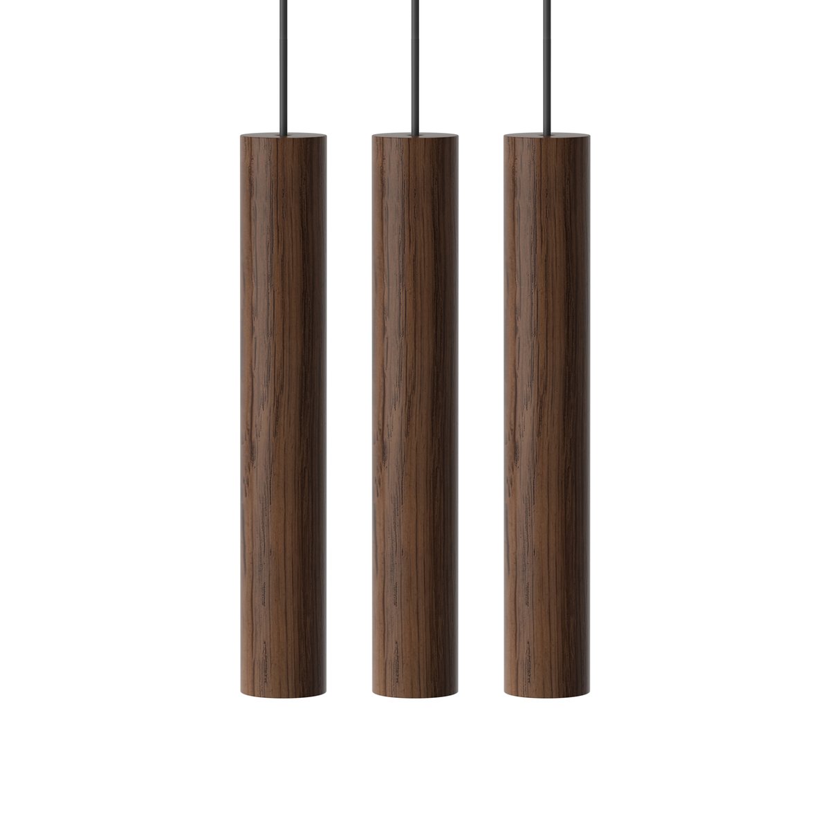 Umage 3 klokkenspellen lamp donker eiken | Scandinavisch Interieur | Hanglampen | Bruin