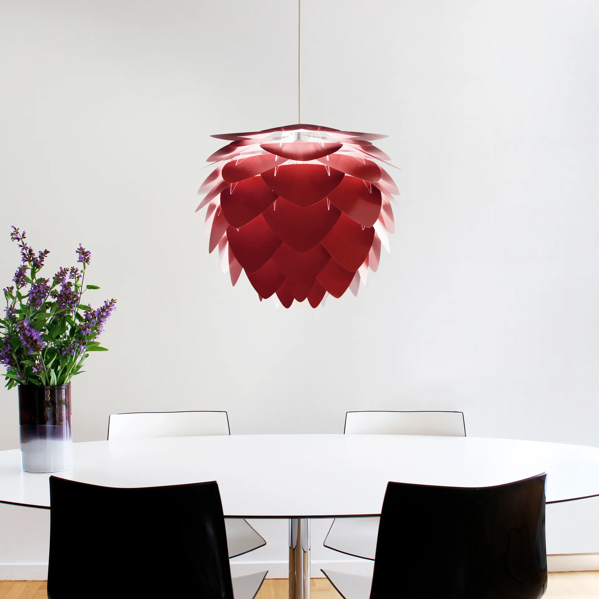 Aluvia lamp ruby red, Medium Ø59 cm Umage