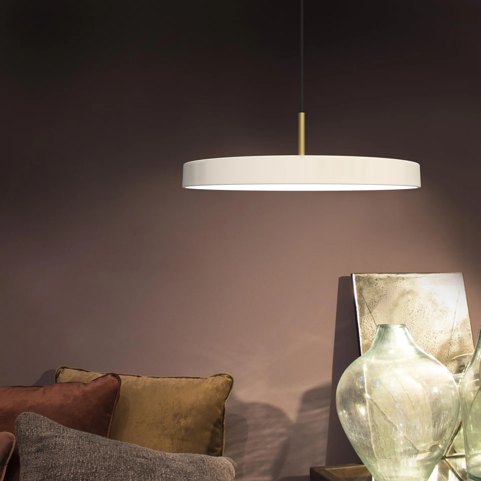 Asteria hanglamp, pearl (wit) Umage