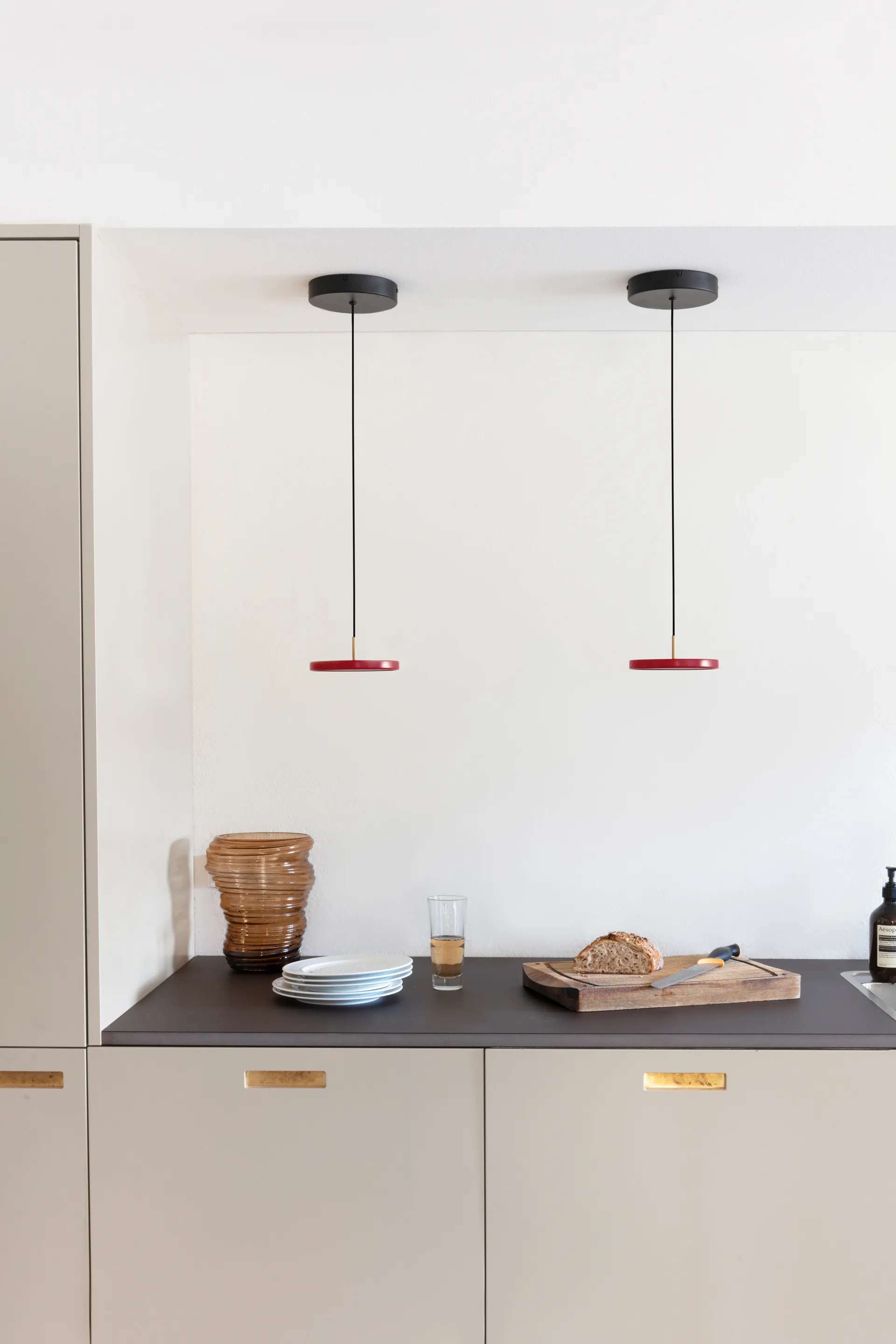 Asteria Micro hanglamp, Ruby Red Umage