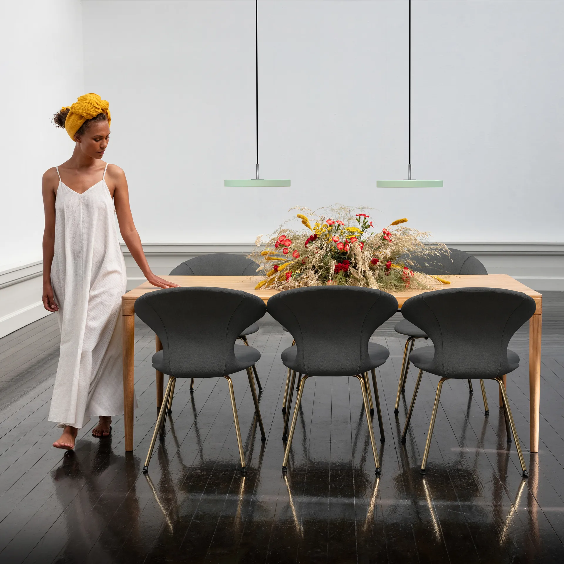 Asteria Mini plafondlamp, Nuance olive Umage