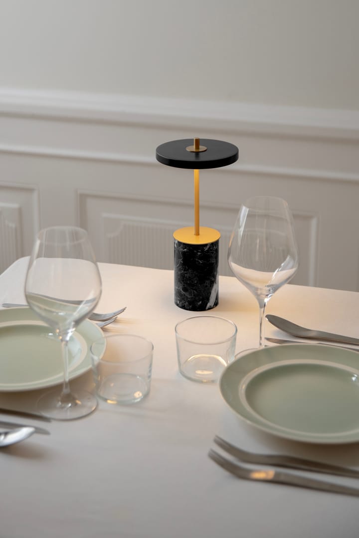 Asteria Move Mini tafellamp Ø12x25,5 cm, Black marble Umage