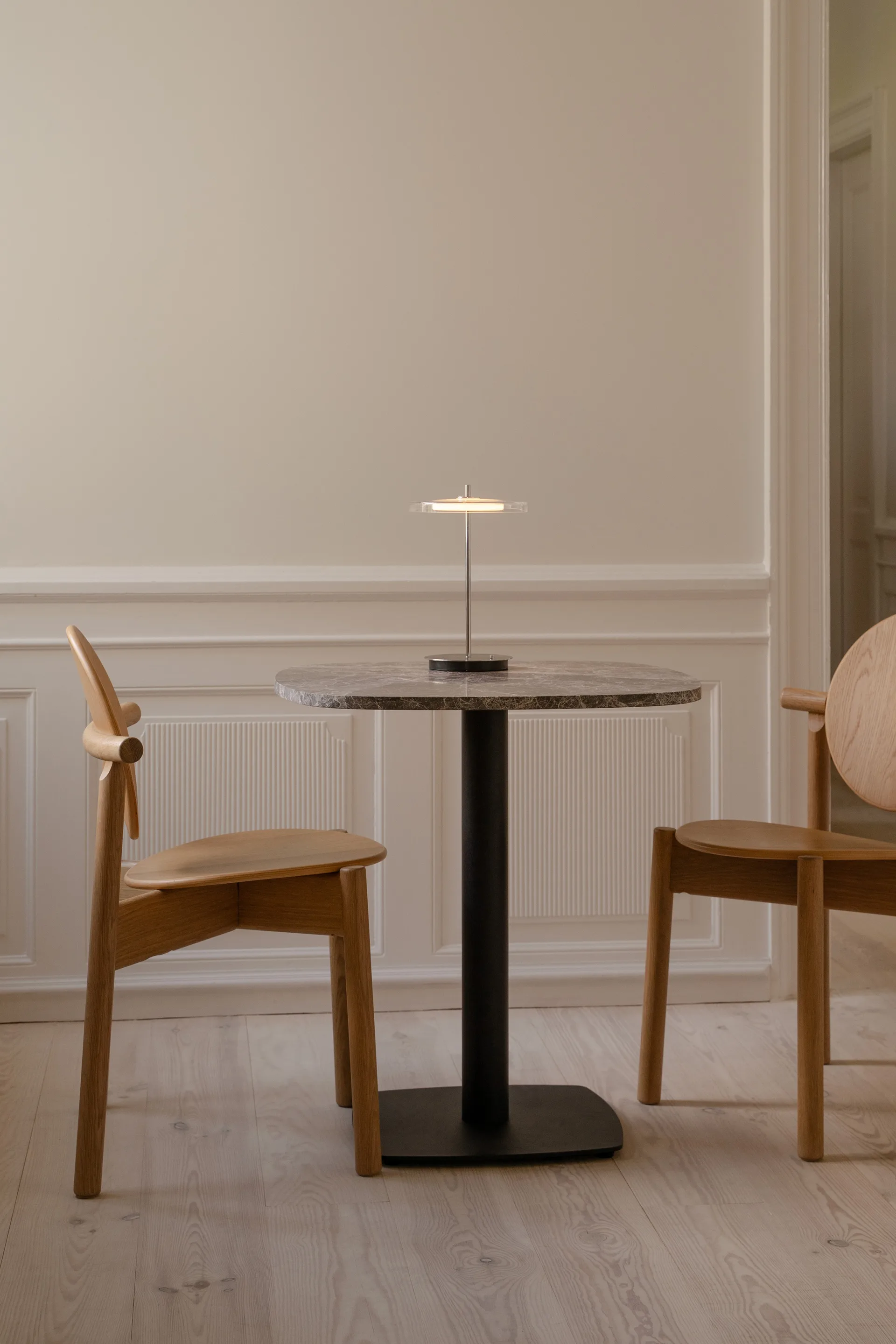 Asteria Move tafellamp, Glas Gepolijst staal Umage