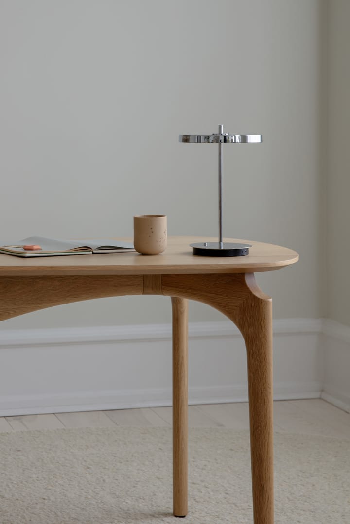 Asteria Move tafellamp, Polished steel Umage