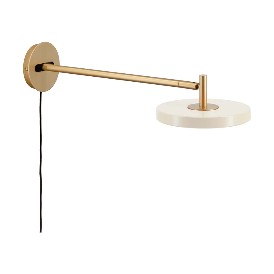 Asteria Wall long wandlamp, Parelwit Umage
