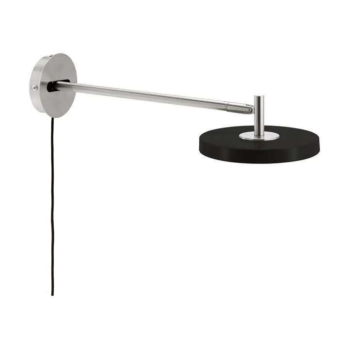 Asteria Wall wandlamp - Long, Black-chrome - Umage