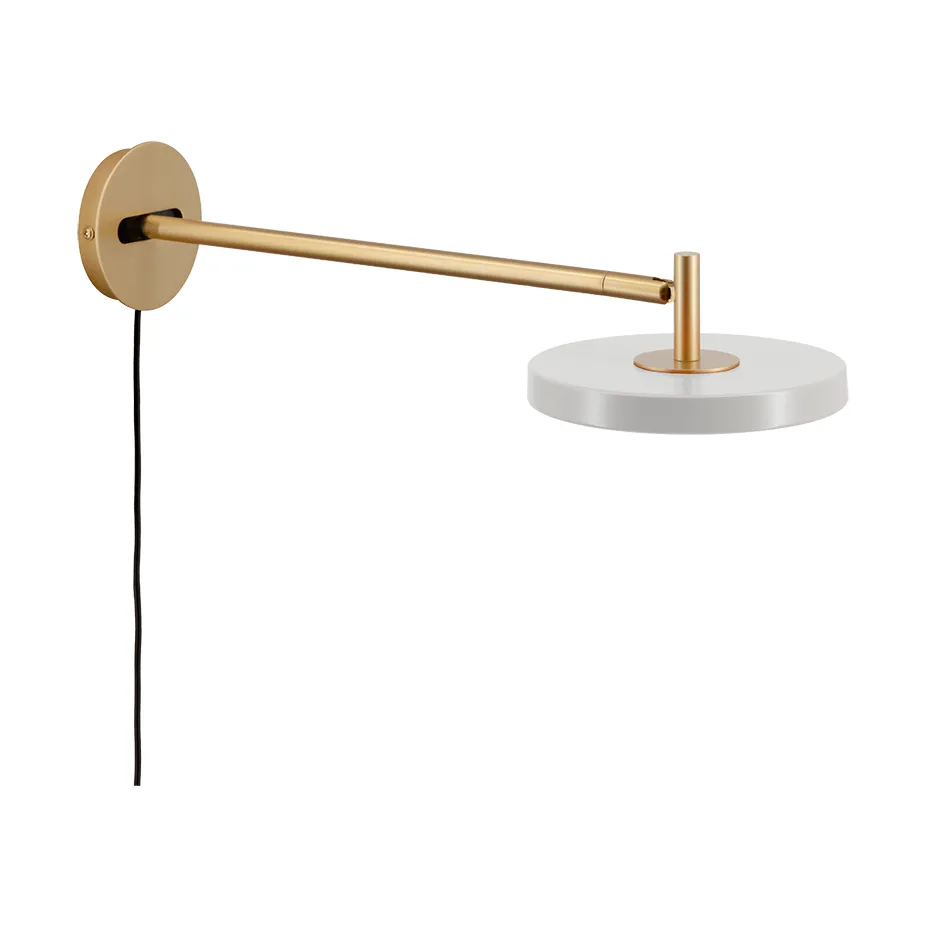 Asteria Wall wandlamp, Long, Nuance mist-brass Umage
