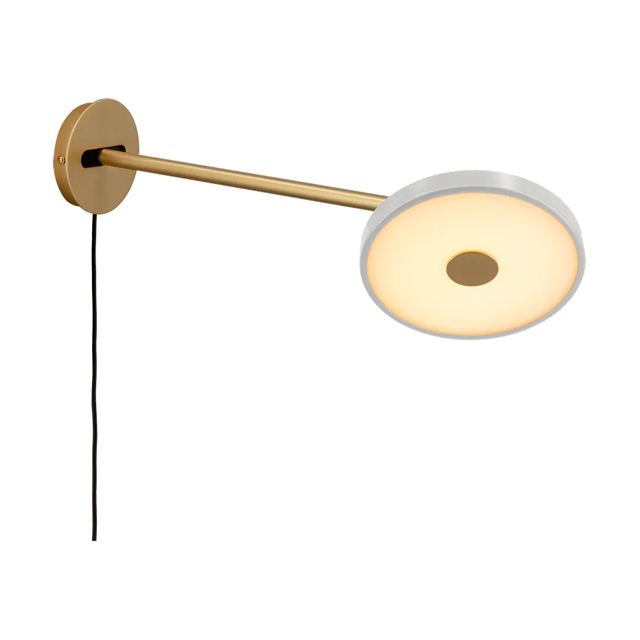 Asteria Wall wandlamp, Long, Nuance mist-brass Umage