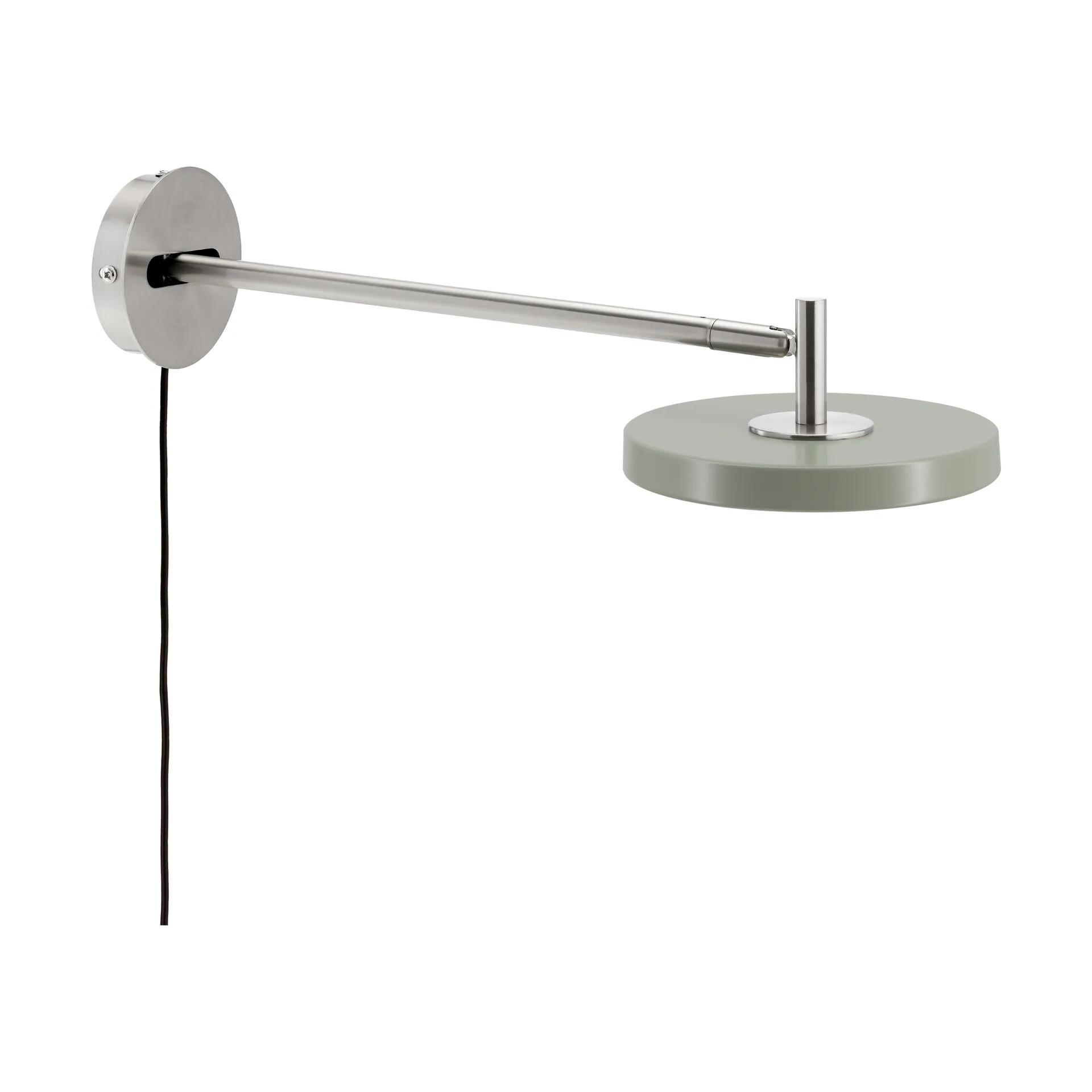 Asteria Wall wandlamp, Long, Nuance olive-chrome Umage