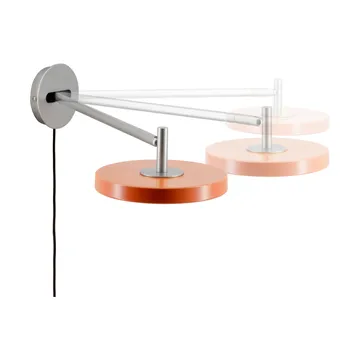 Asteria Wall wandlamp - Long, Nuance orange-chrome - Umage