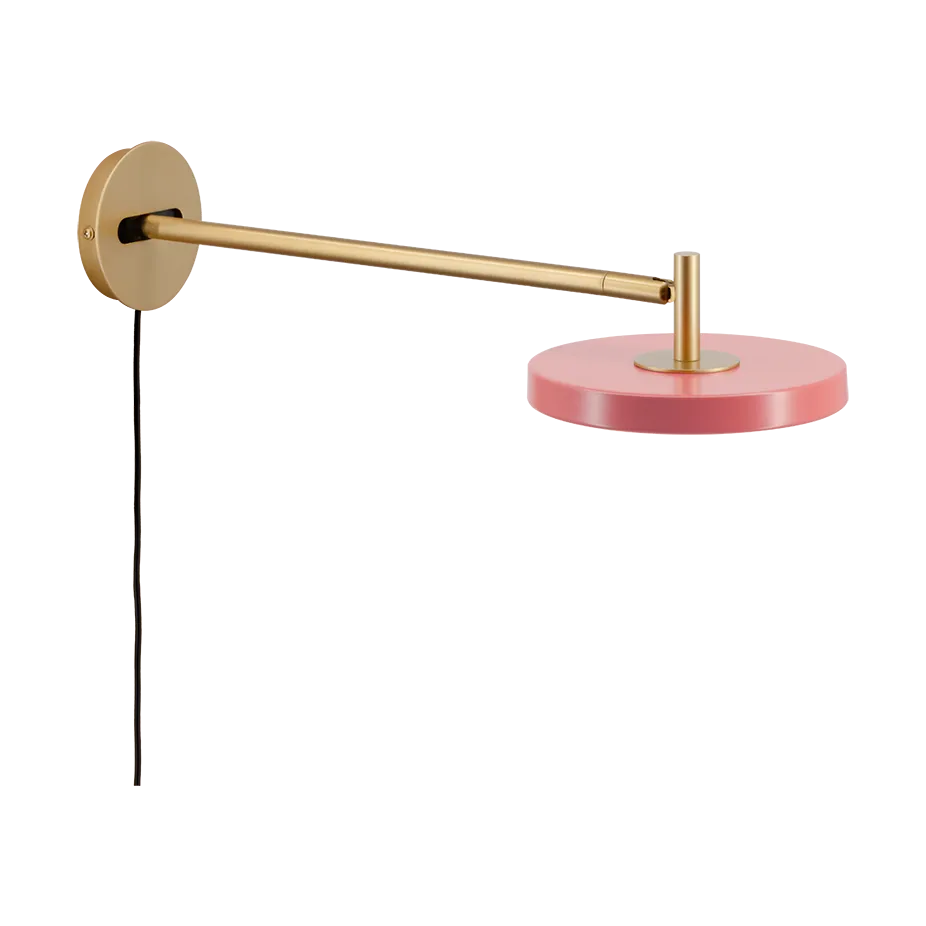 Asteria Wall wandlamp, Long, Nuance rose-brass Umage