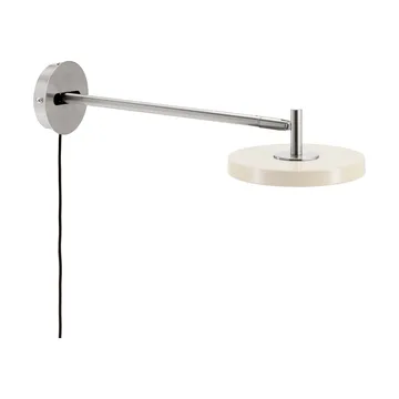 Asteria Wall wandlamp - Long, Pearl white-chrome - Umage