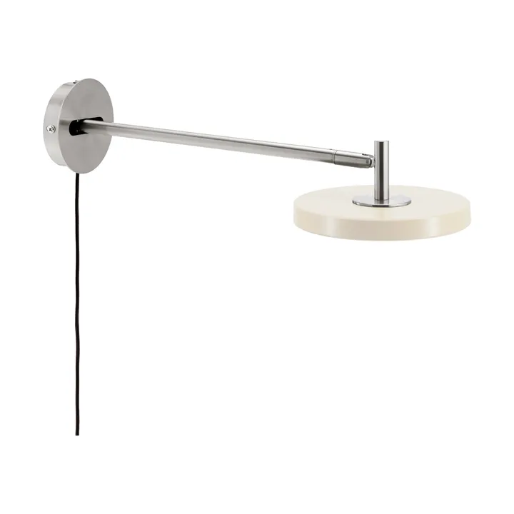 Asteria Wall wandlamp - Long, Pearl white-chrome - Umage