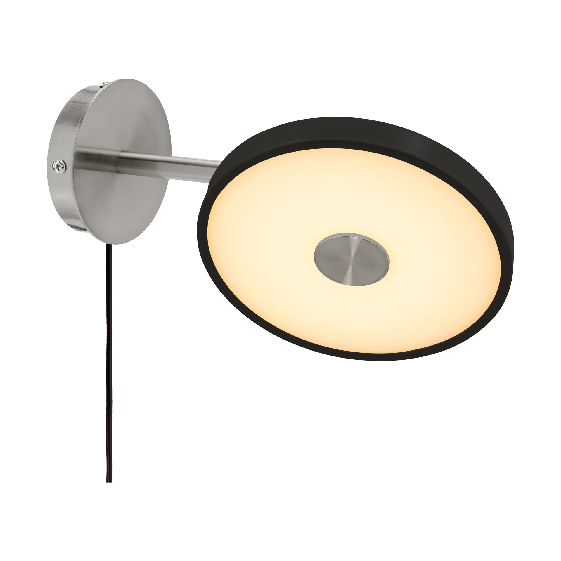 Asteria Wall wandlamp, Short, Black-chrome Umage