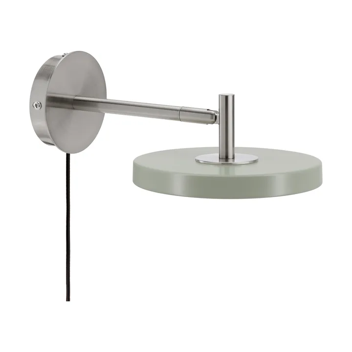 Asteria Wall wandlamp - Short, Nuance olive-chrome - Umage