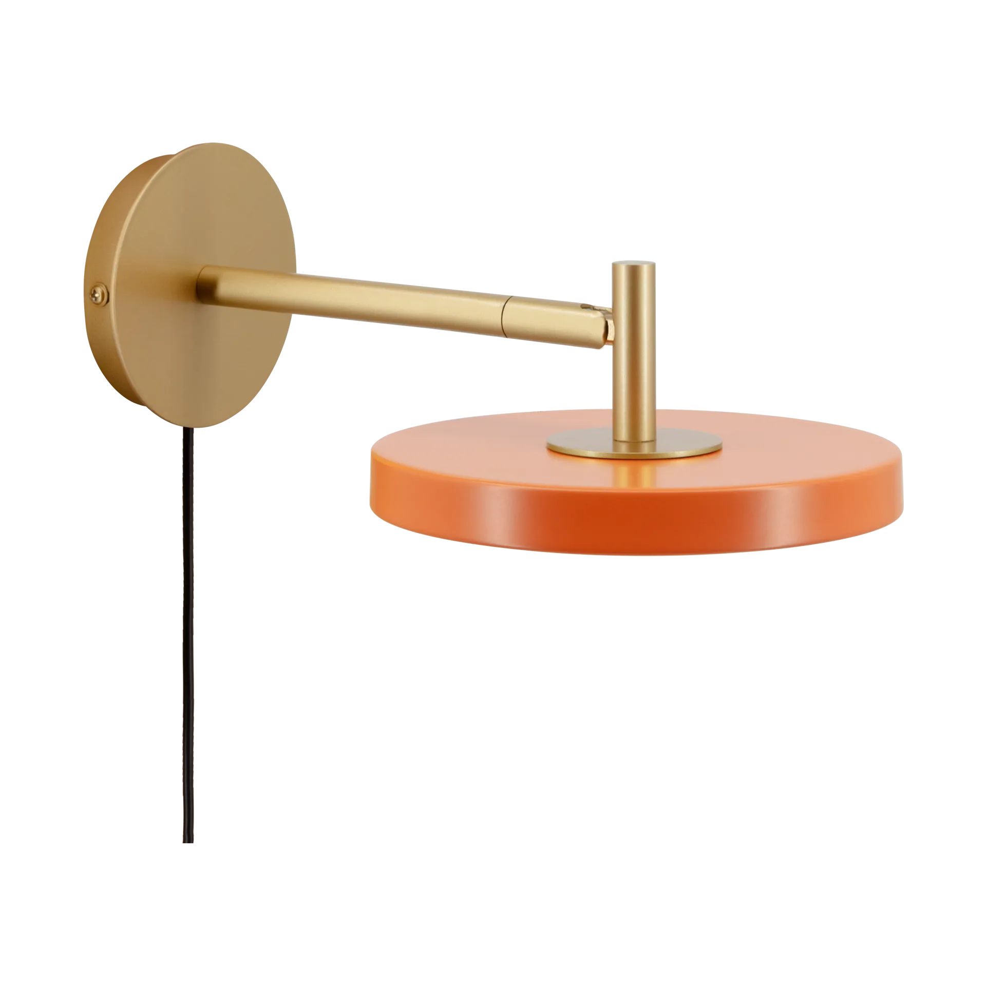 Asteria Wall wandlamp, Short, Nuance orange-brass Umage