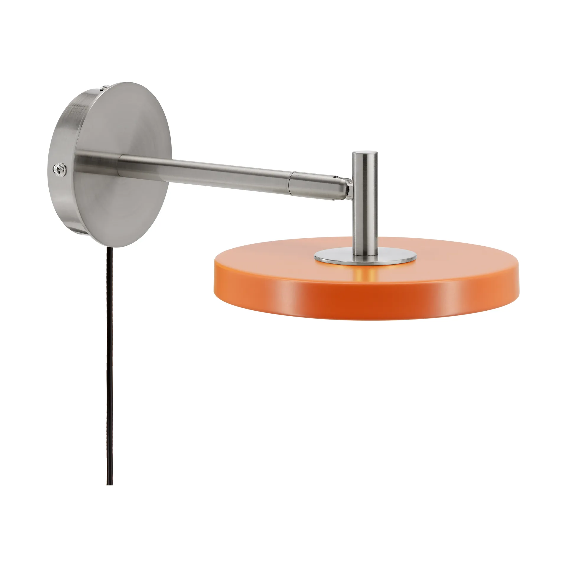 Asteria Wall wandlamp, Short, Nuance orange-chrome Umage