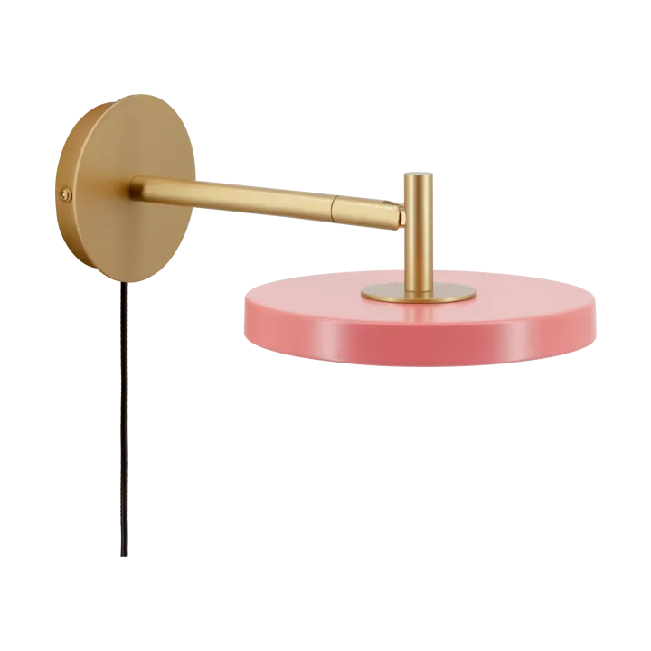 Asteria Wall wandlamp - Short, Nuance rose-brass - Umage
