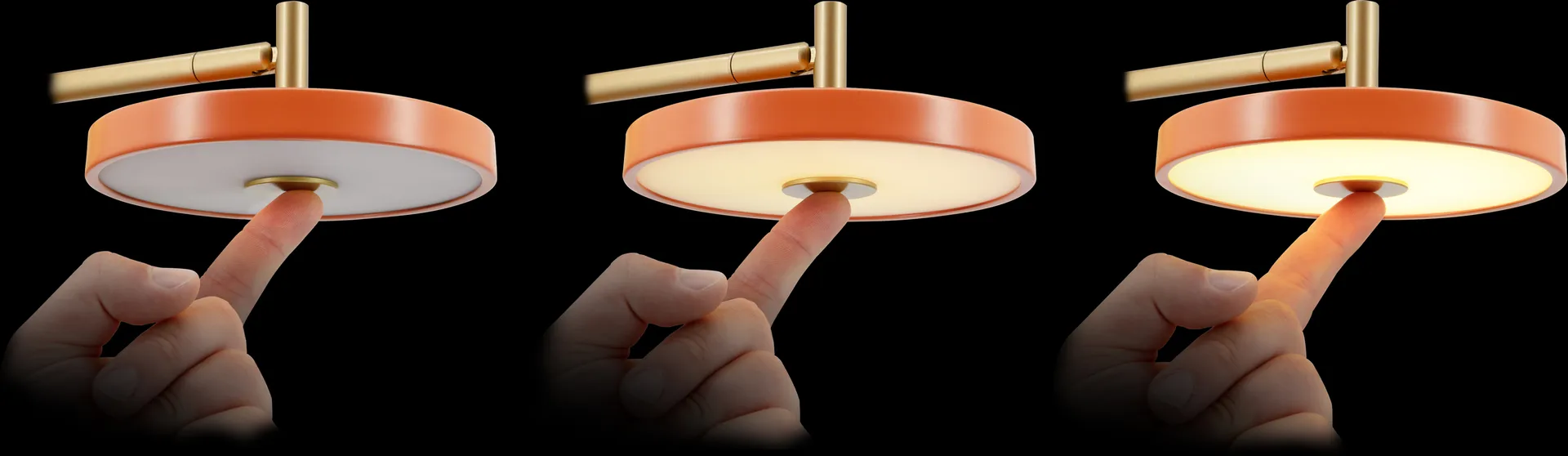 Asteria Wall wandlamp, Short, Pearl white-brass Umage