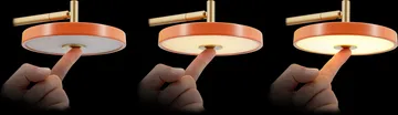 Asteria Wall wandlamp - Short, Pearl white-brass - Umage