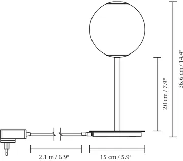 Audrey Table tafellamp - Verguld messing - Umage