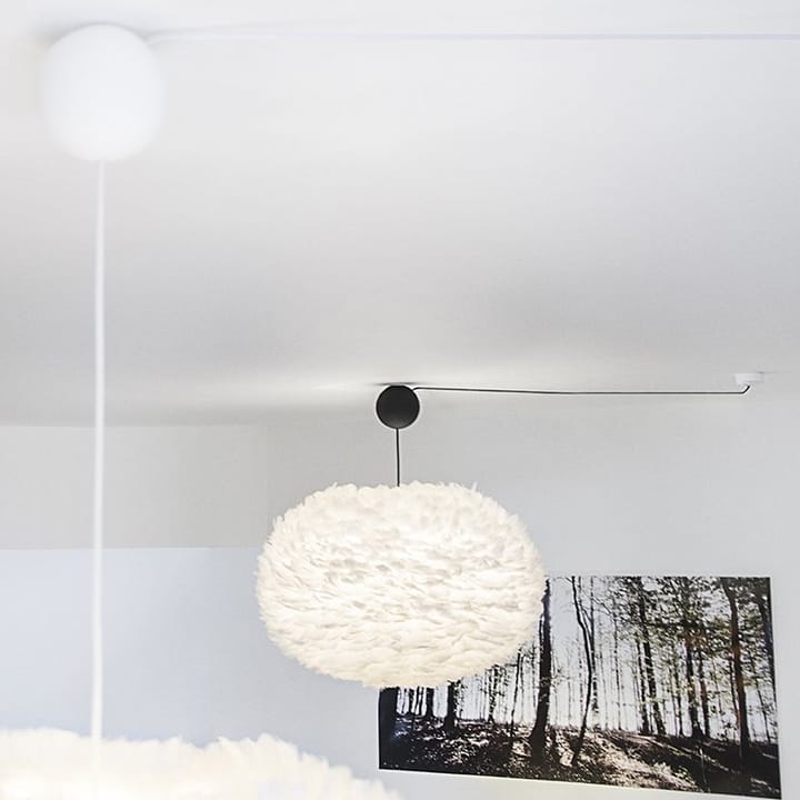 Cannonball plafondkap met snoer, zwart Umage