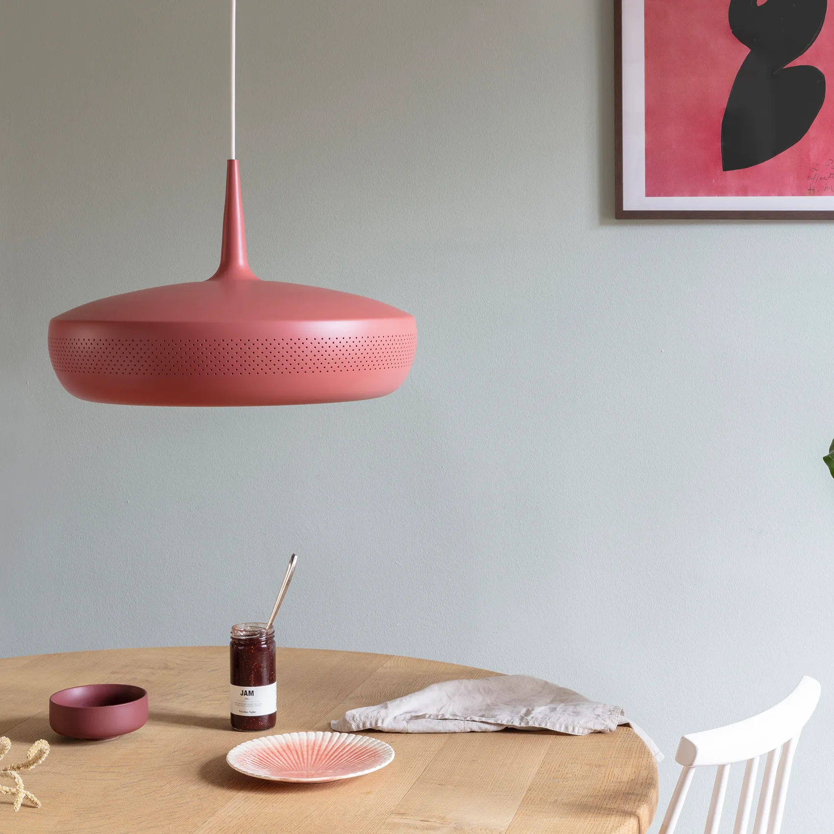 Clava Dine plafondlamp Ø43 cm, Red earth Umage