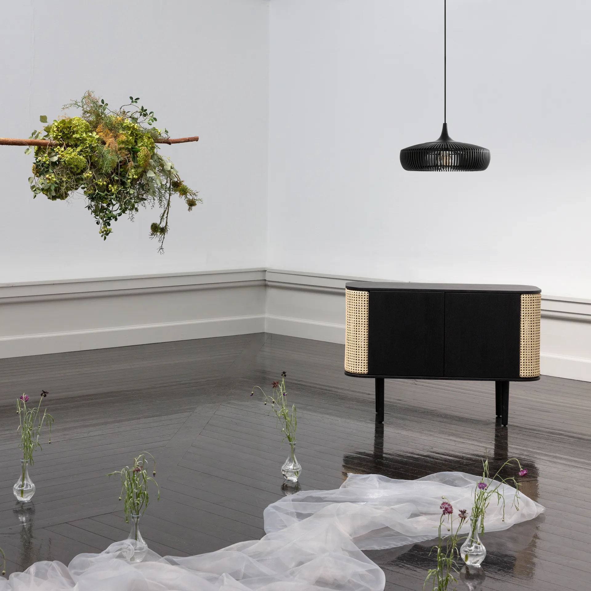 Clava Dine Wood lampenkap Ø43 cm, Black Umage