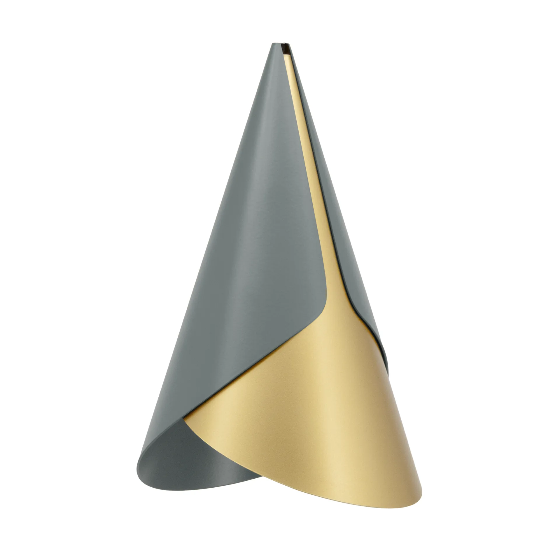 Cornet lampenkap, Slate-brass Umage