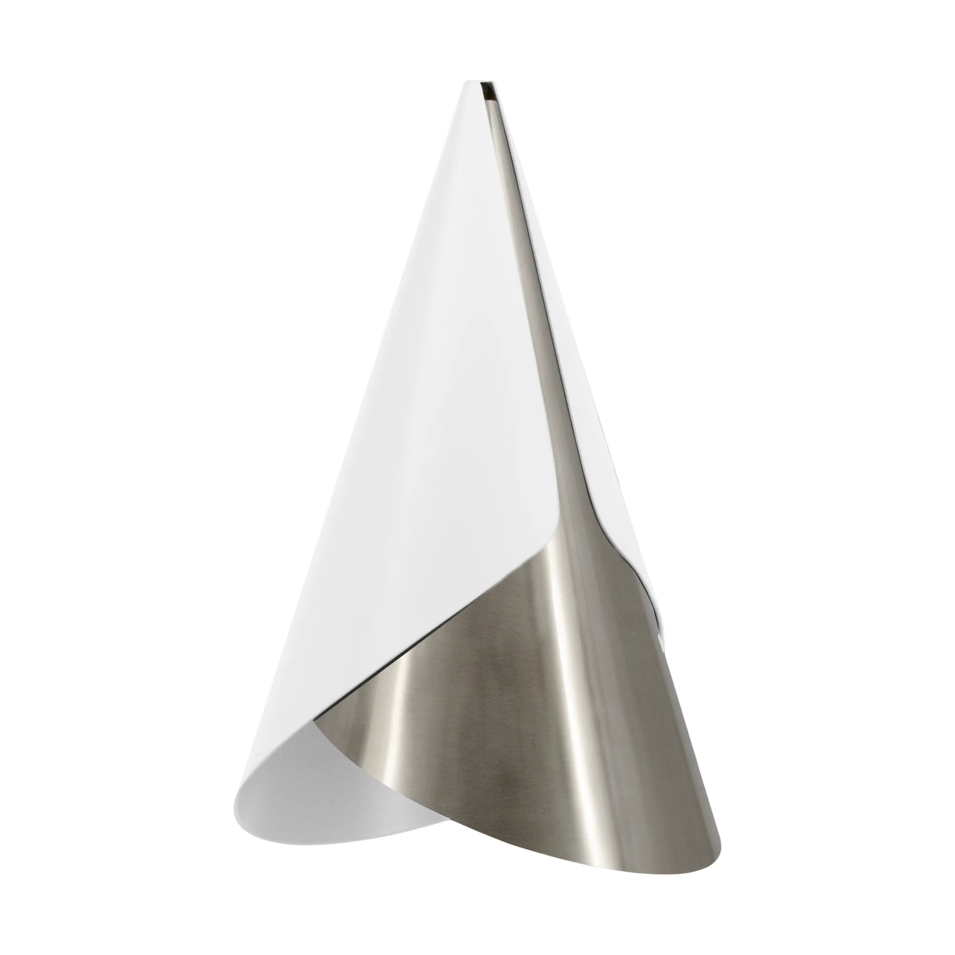 Cornet lampenkap, White-steel Umage