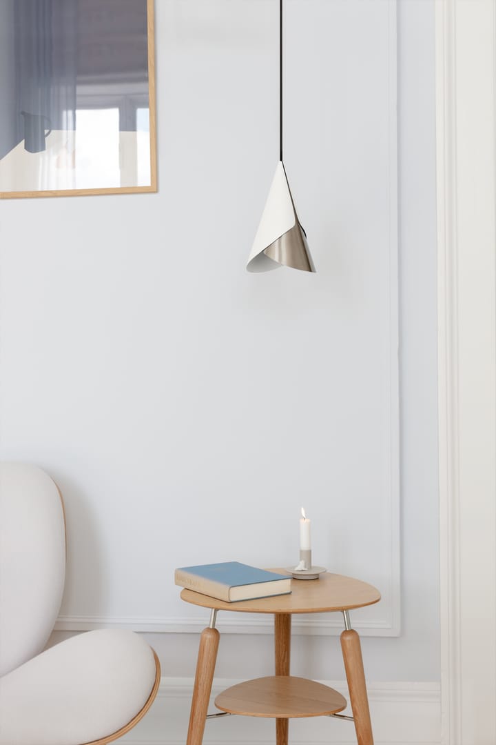 Cornet lampenkap, White-steel Umage