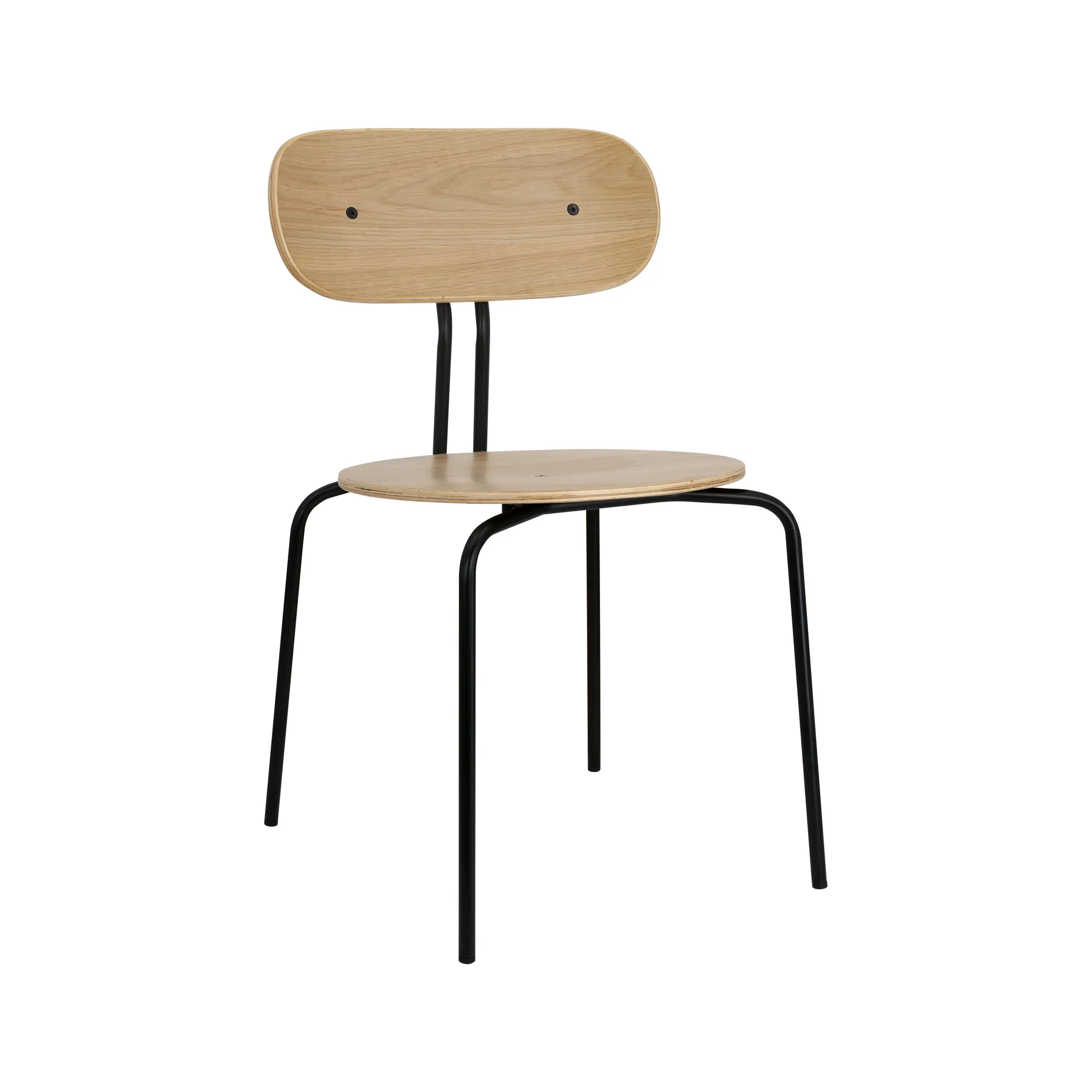 Curious stoel, Oak-black legs Umage