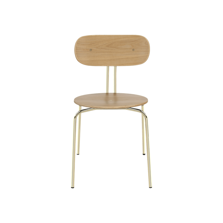 Curious stoel, Oak-brass legs Umage