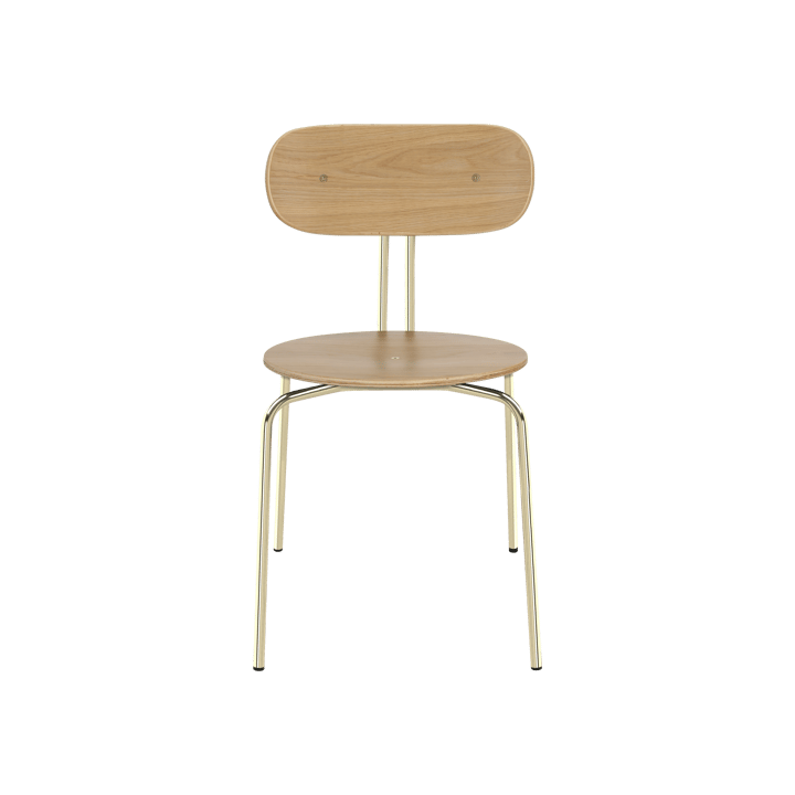 Curious stoel - Oak-brass legs - Umage