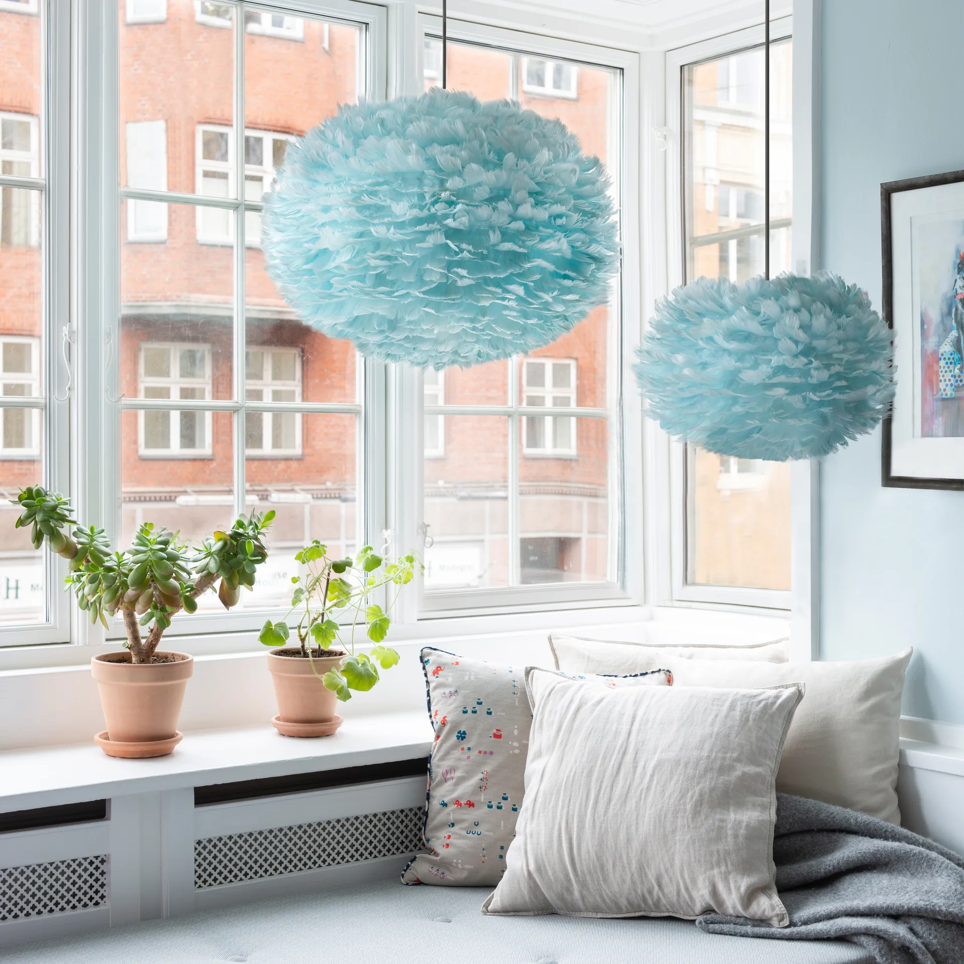 Eos lamp lichtblauw, Medium Ø45 cm Umage