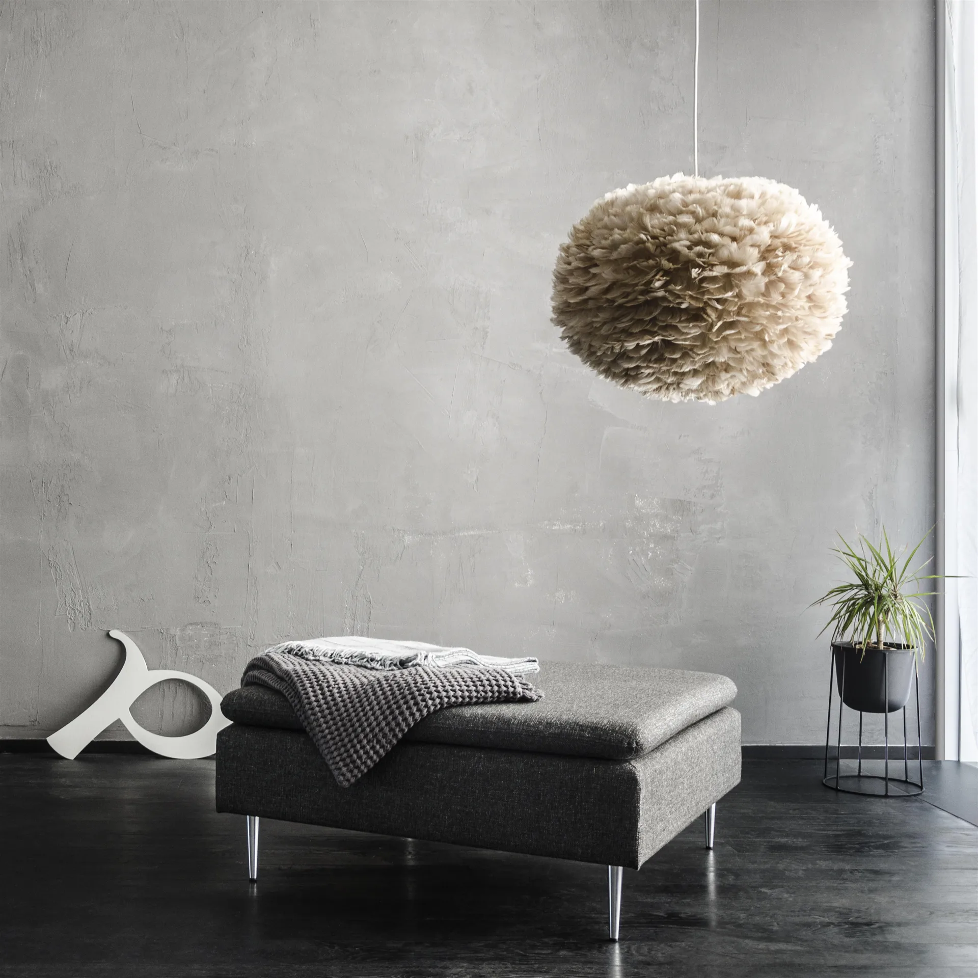 Eos lamp lichtbruin, groot - Ø 65 cm. Umage