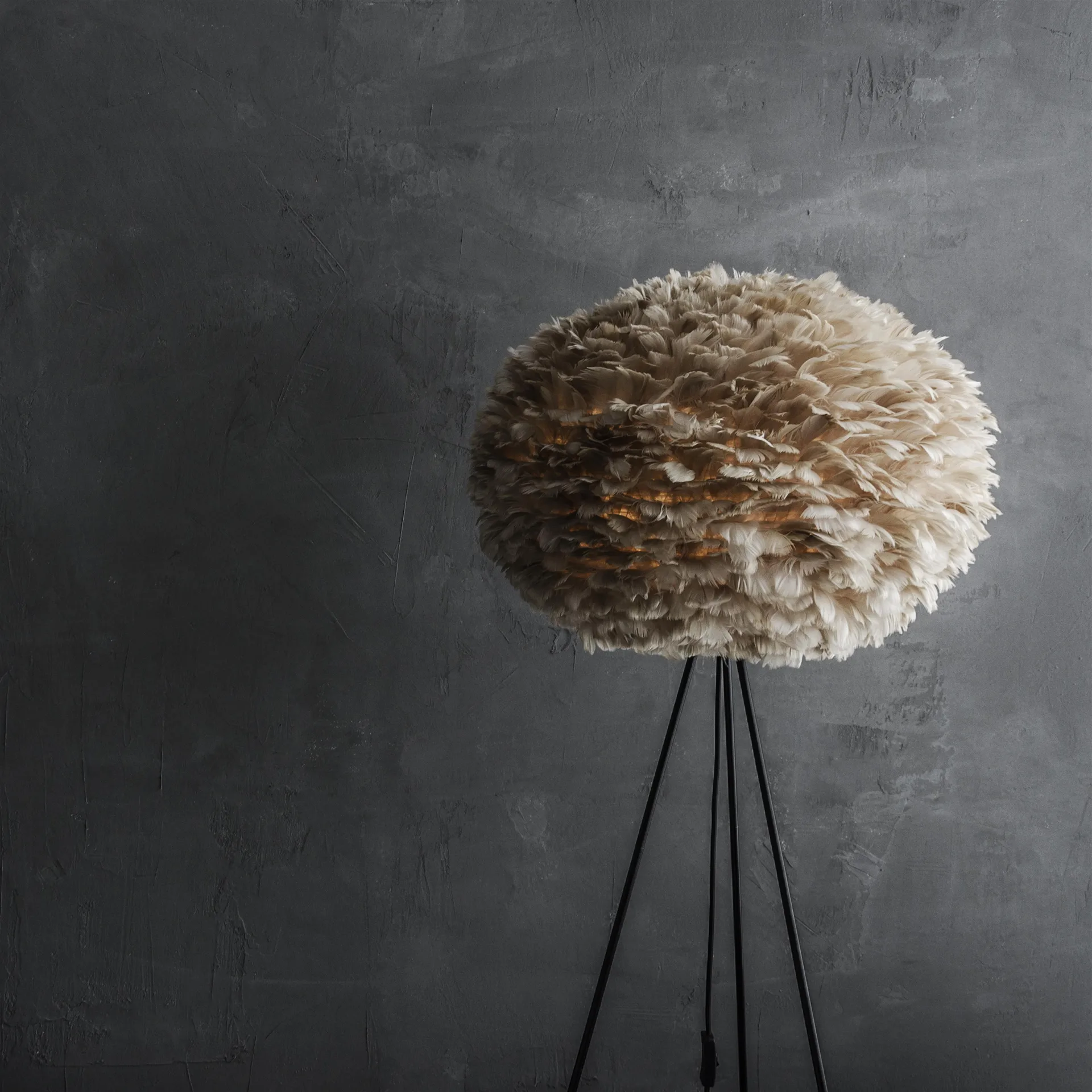 Eos lamp lichtbruin, groot - Ø 65 cm. Umage