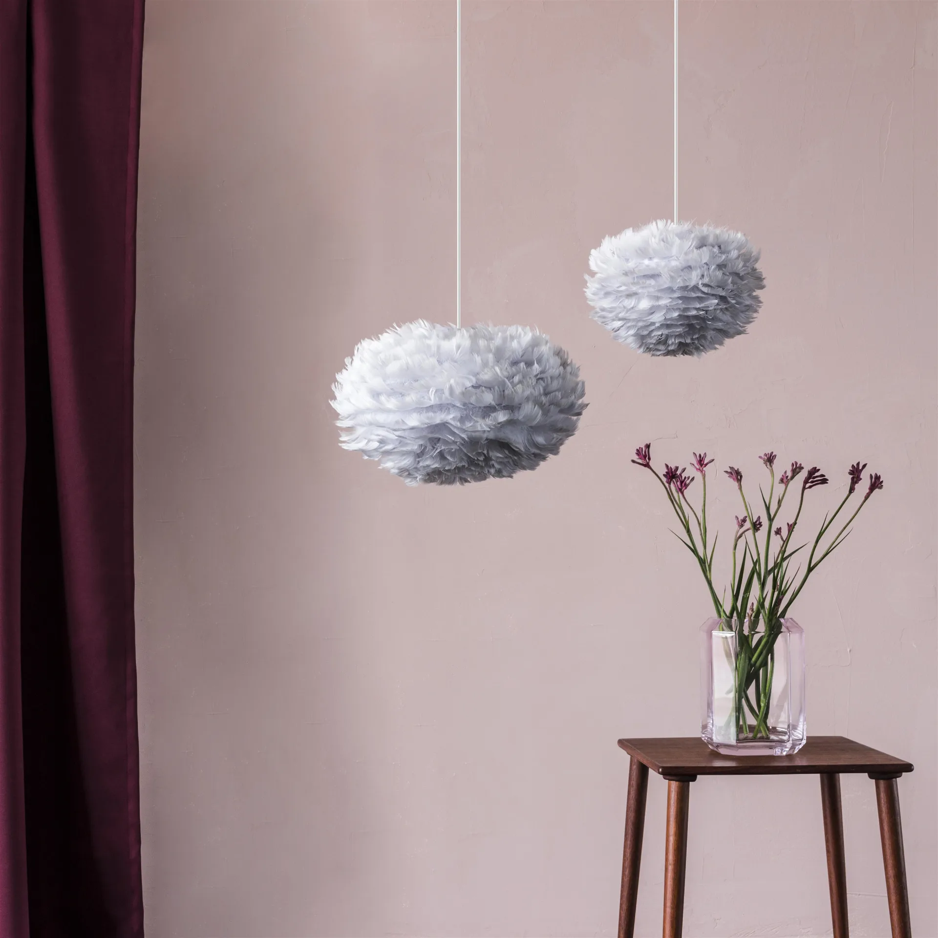 Eos lampenkap grijs, mini - Ø 35 cm Umage