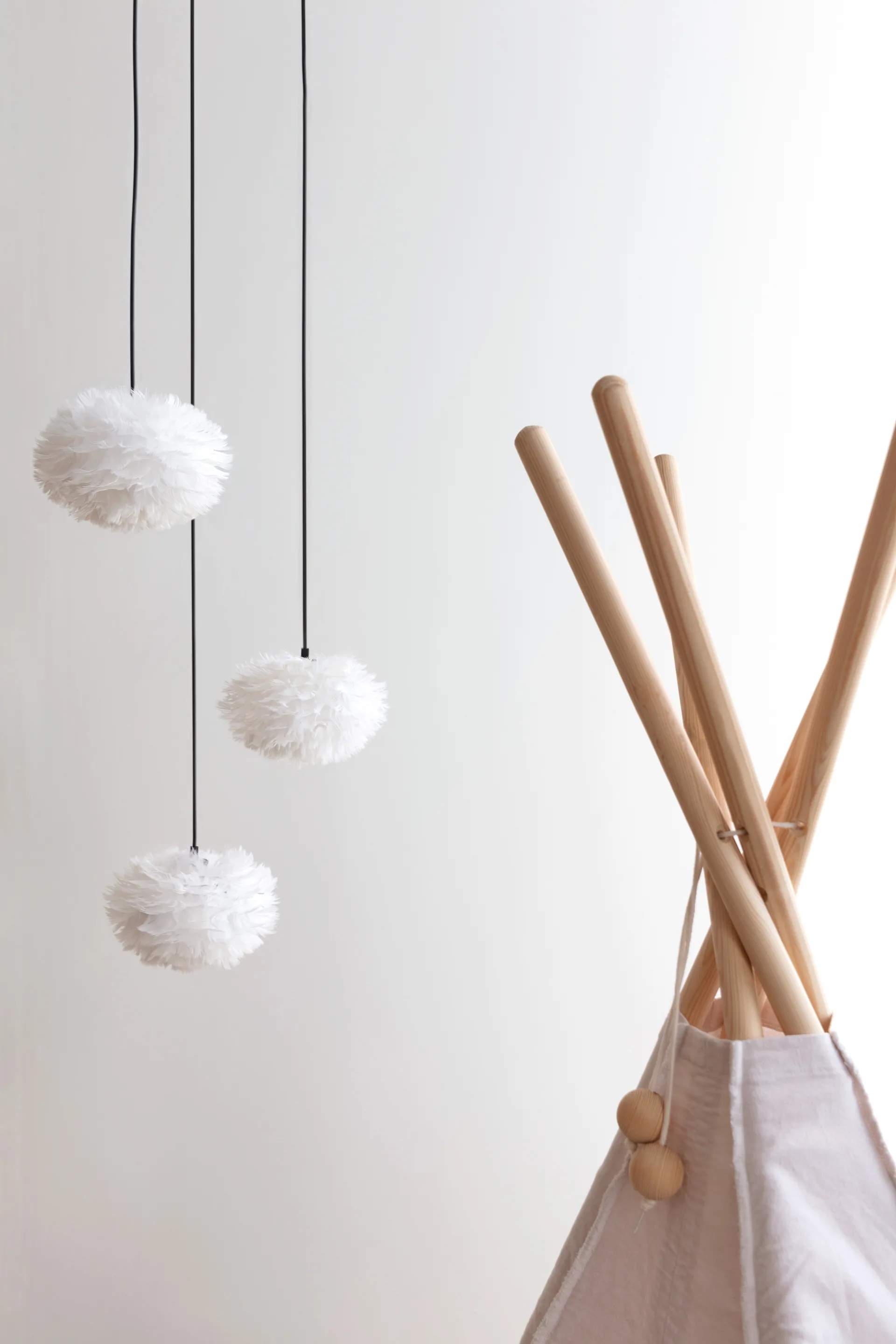 Eos Nano hanglamp, Wit, cluster 3 Umage