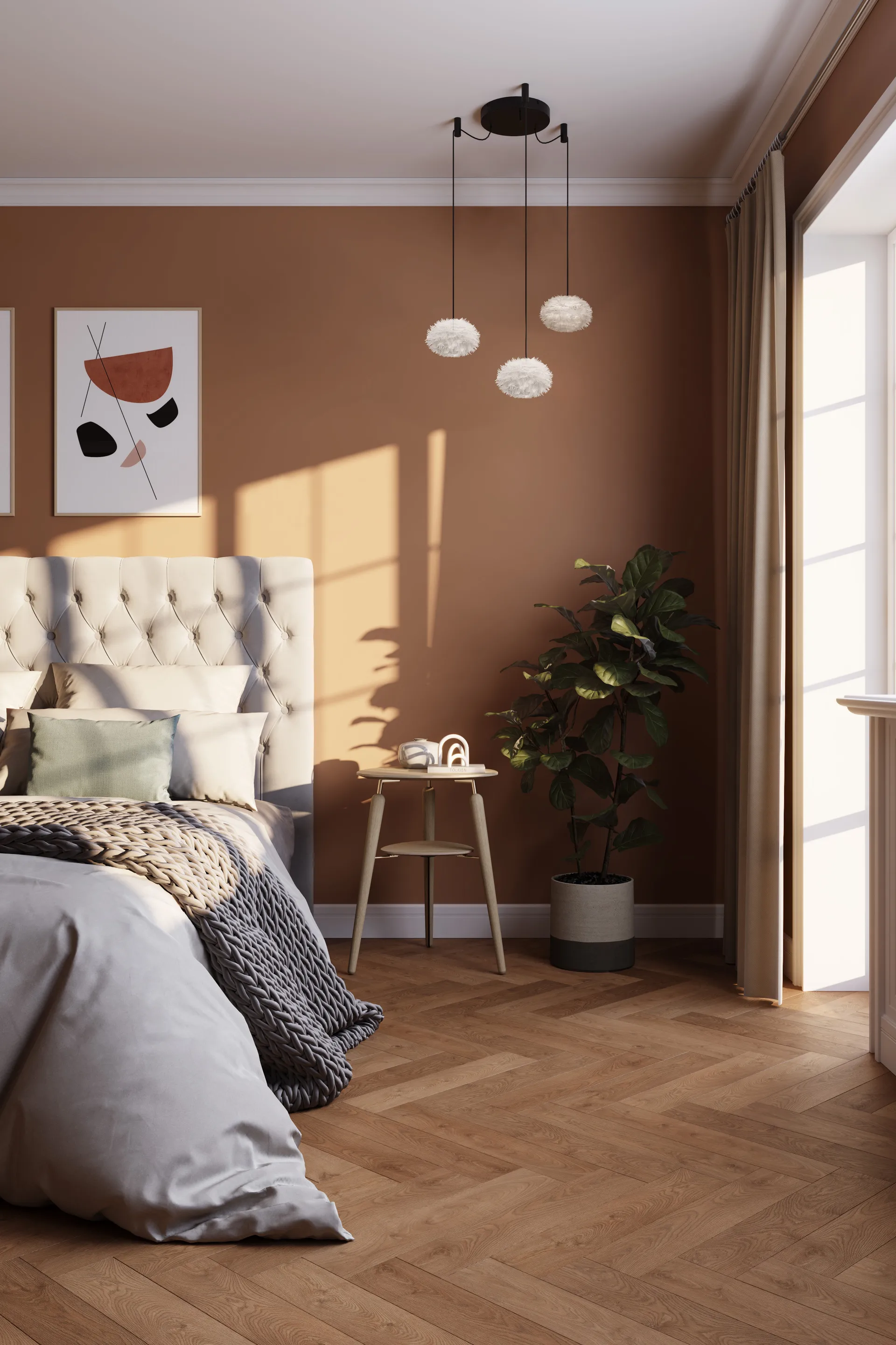 Eos Nano hanglamp, Wit, cluster 3 Umage