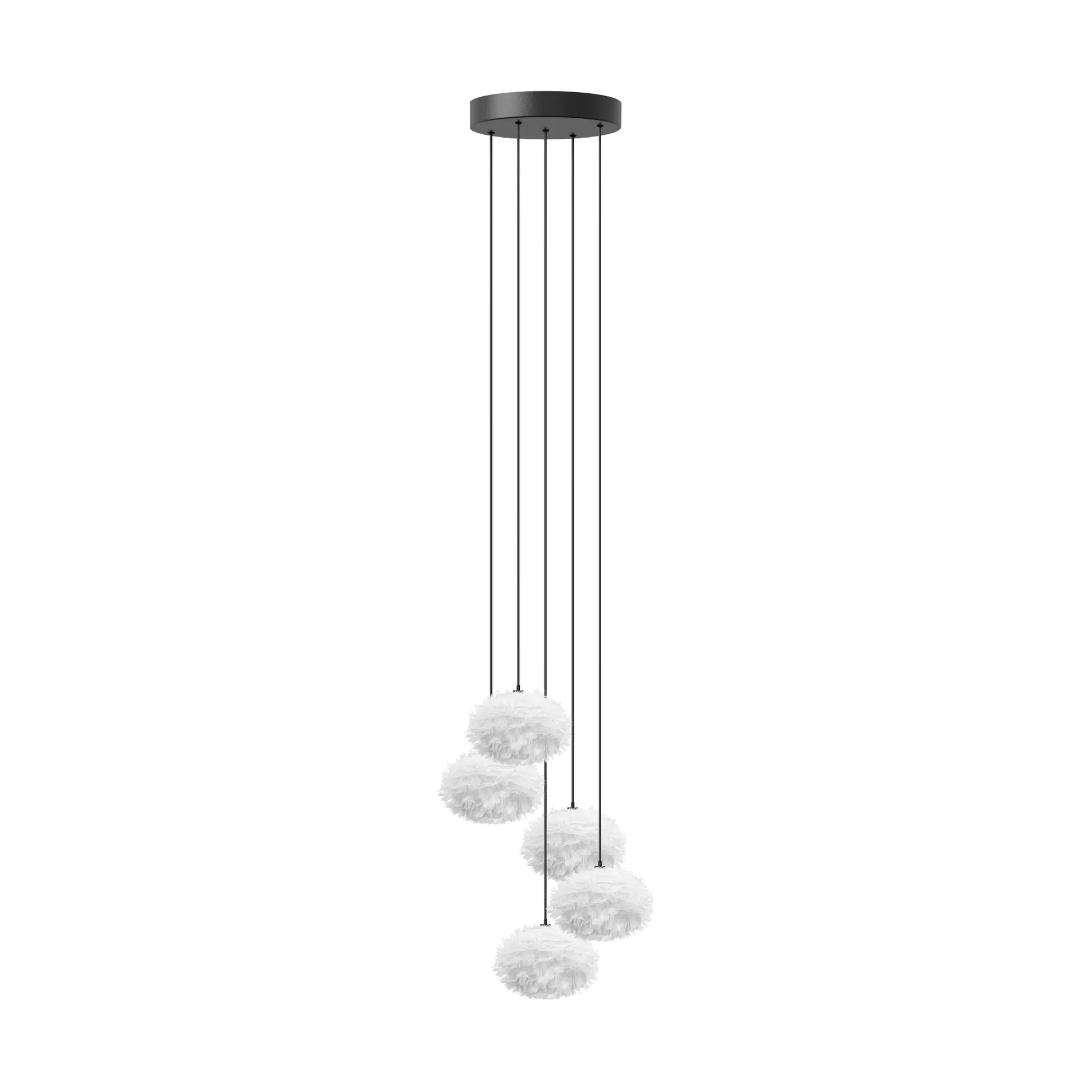 Eos Nano hanglamp, Wit, cluster 5 Umage