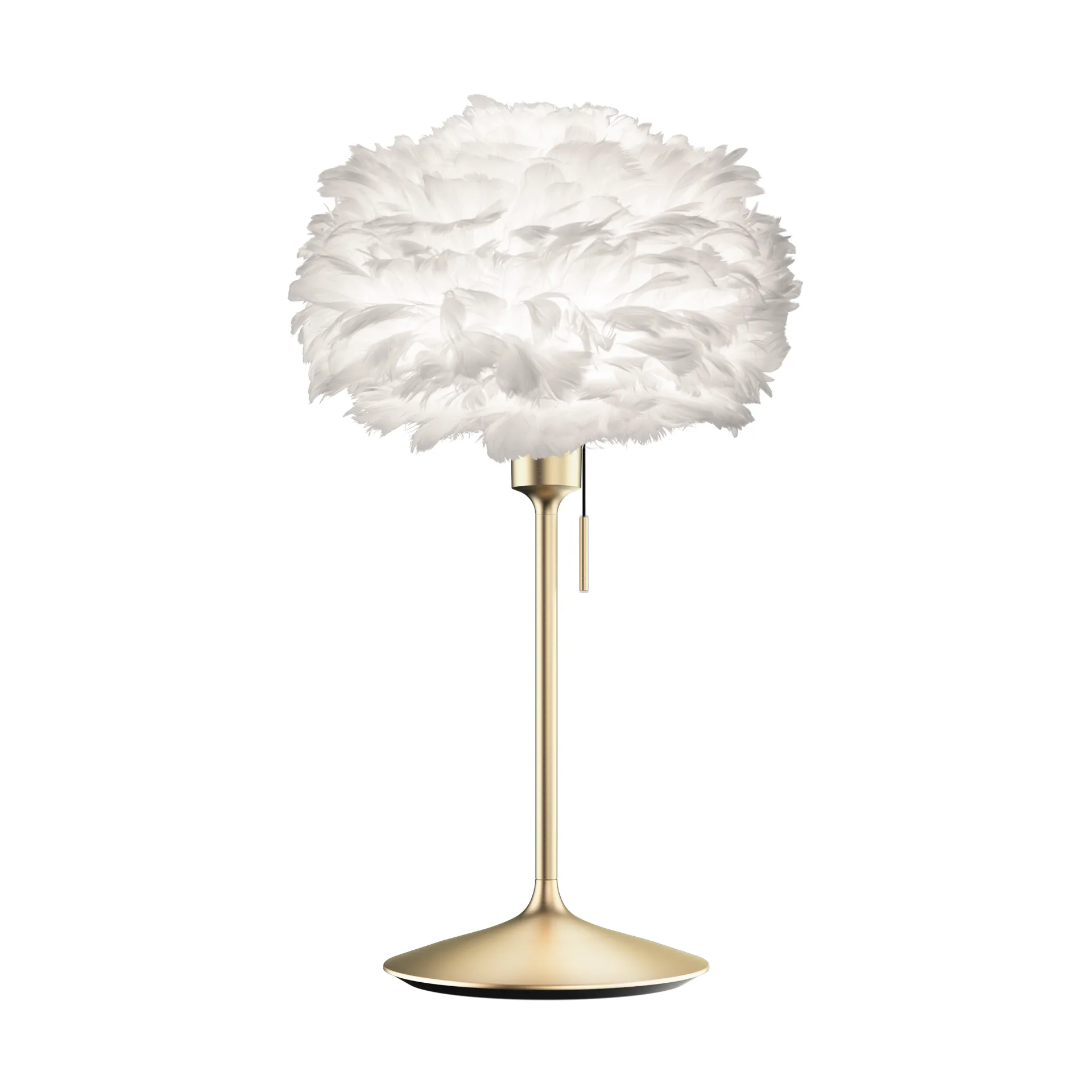 Eos tafellamp mini, Wit-Borsteld messing Umage