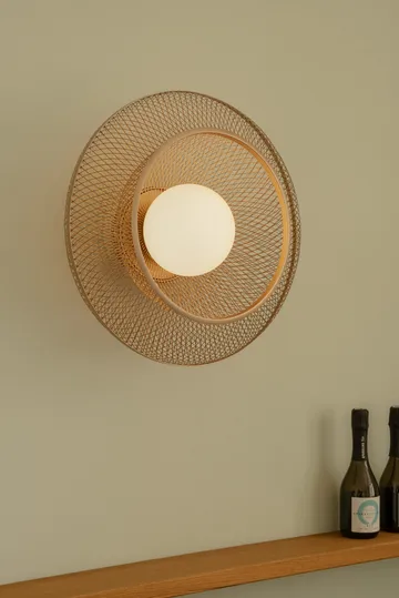Faraday Up medium plafond - Geborsteld Messing - Umage