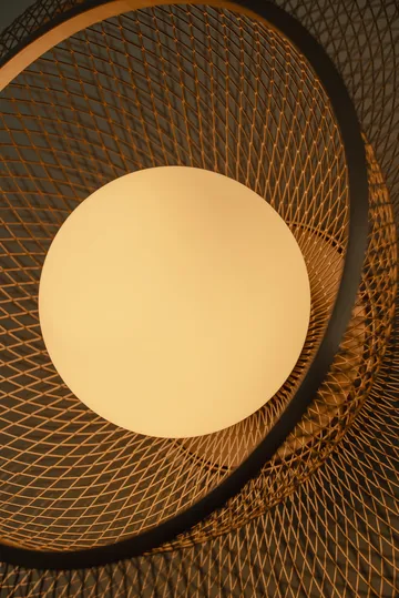 Faraday Up medium plafond - Geborsteld Messing - Umage