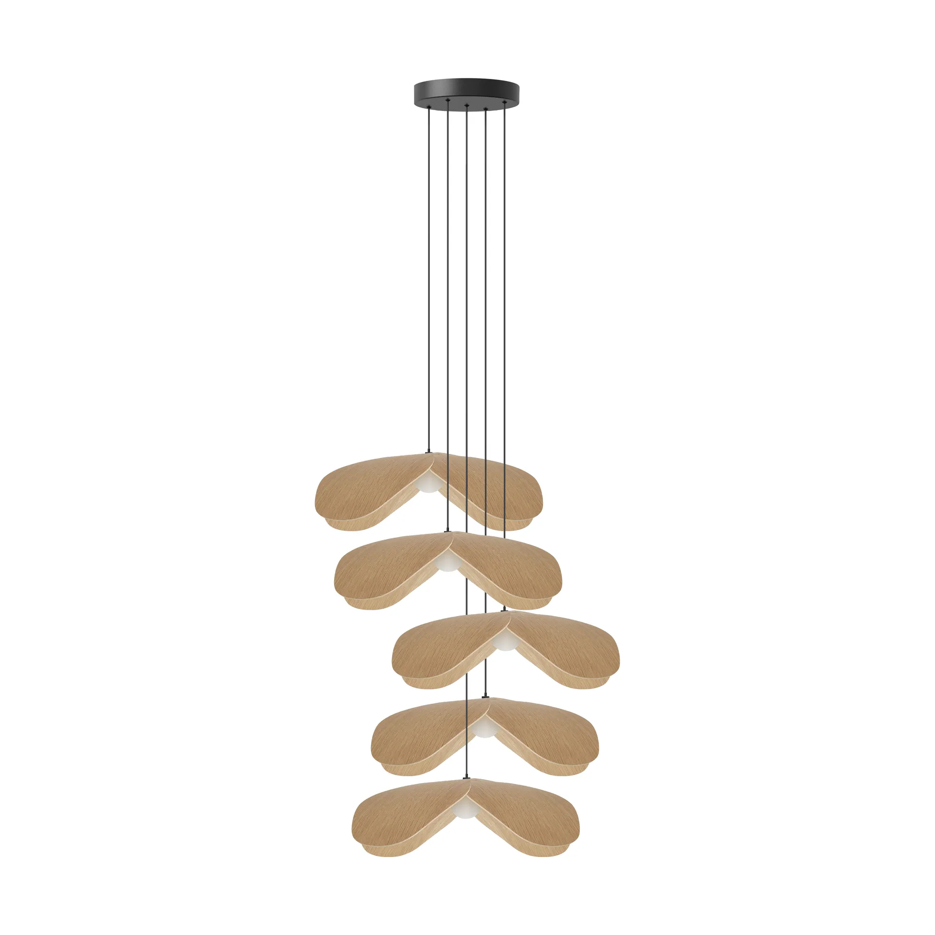 Forget Me Not hanglamp large, Eik-cluster 5 Umage