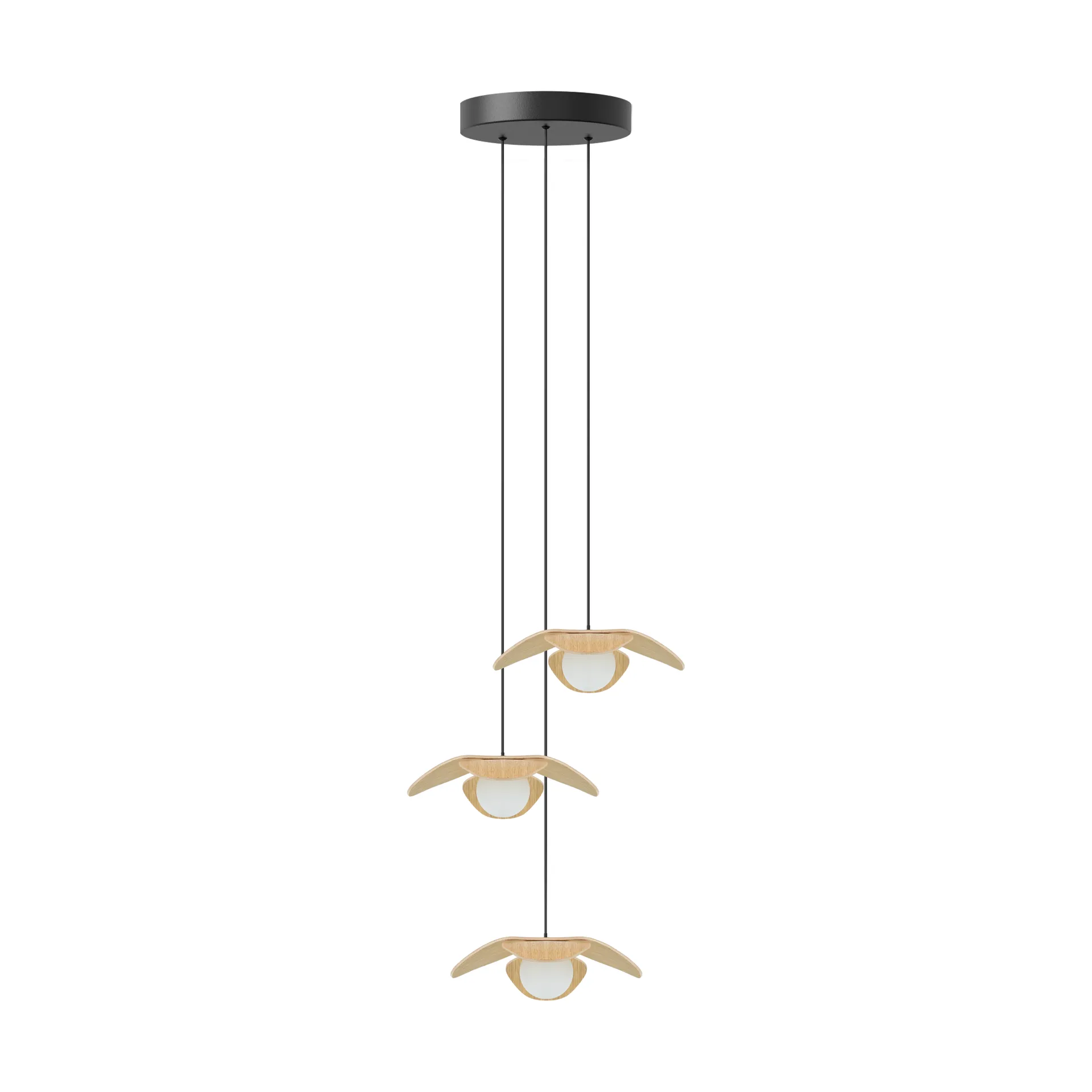 Forget Me Not hanglamp mini, Eik-cluster 3 Umage