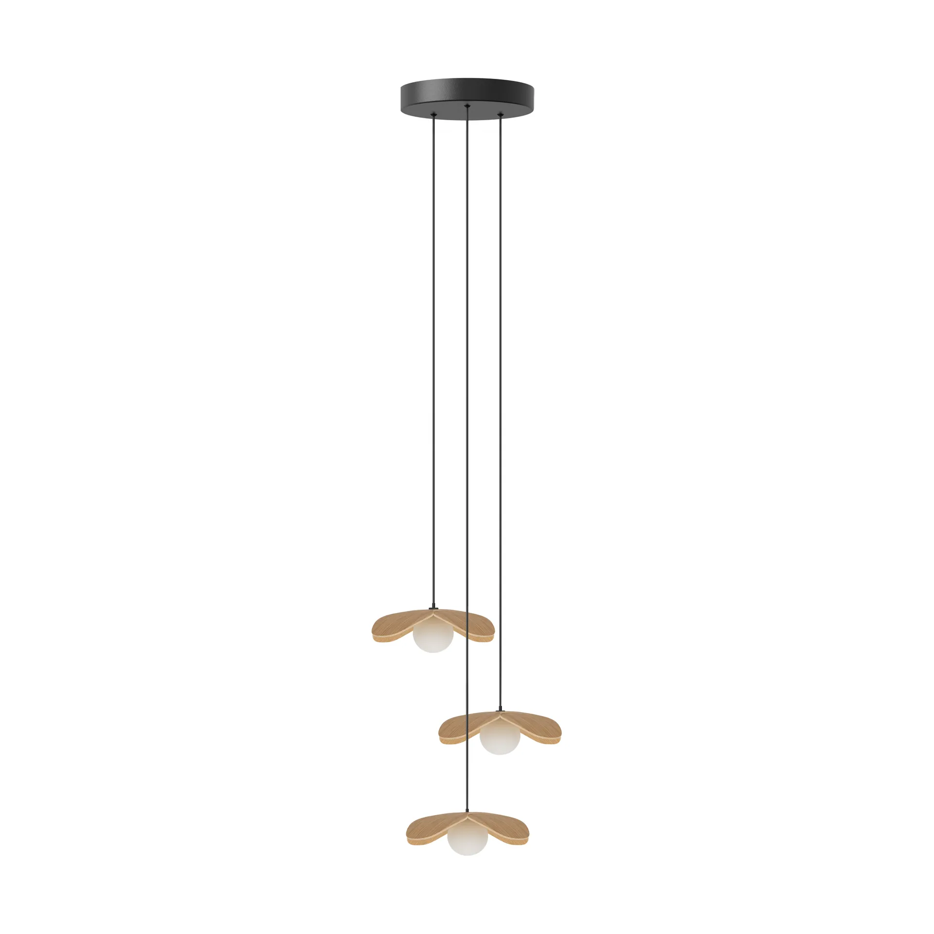 Forget Me Not hanglamp mini, Eik-cluster 3 Umage