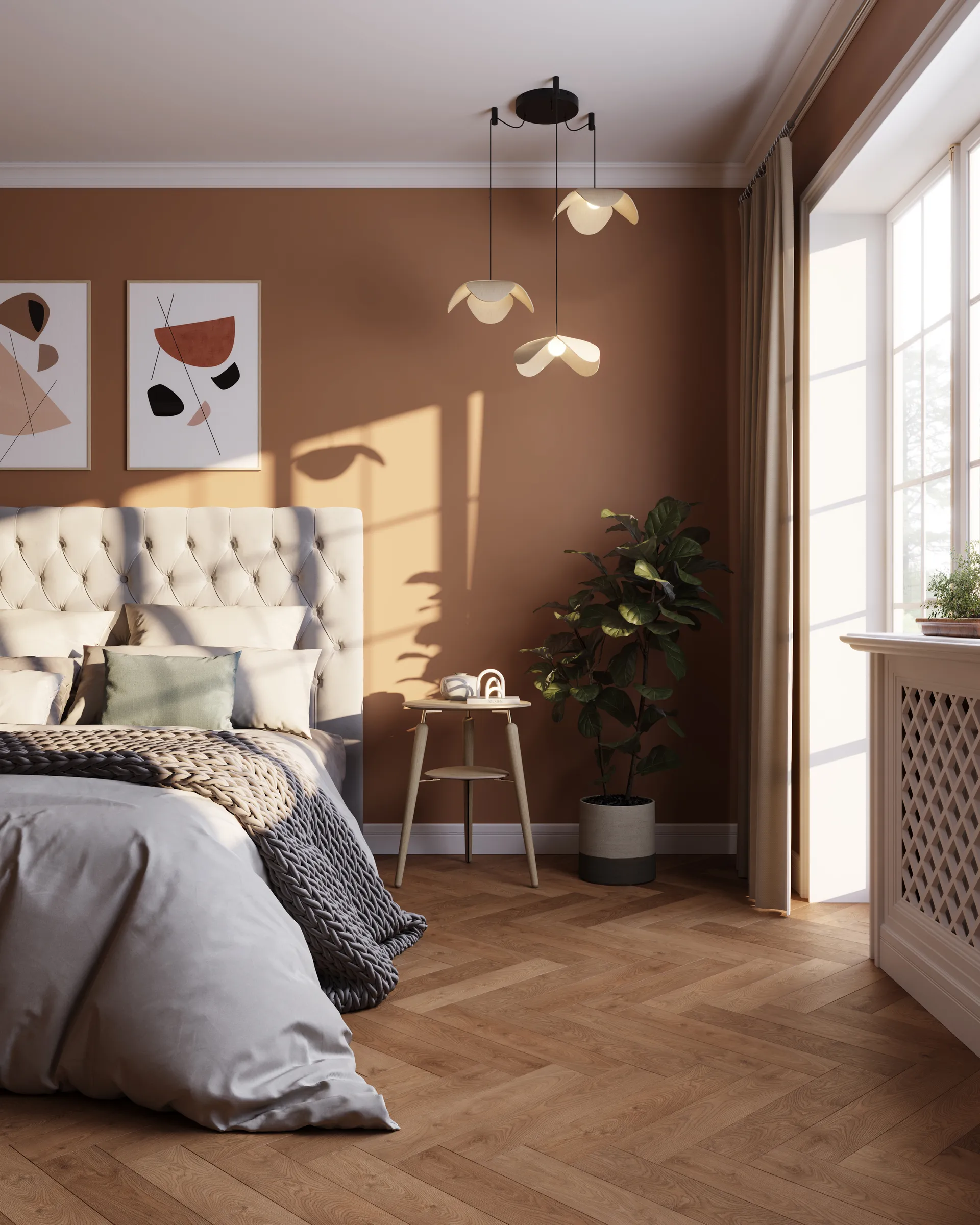 Forget Me Not hanglamp mini, Eik-cluster 3 Umage